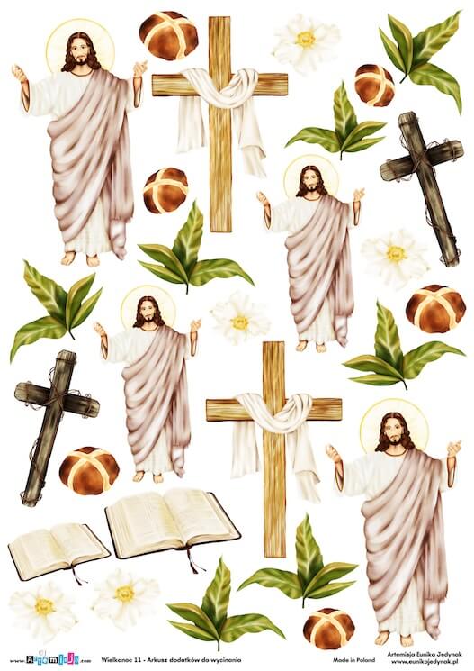 Arkusz dodatków do wycinania - Wielkanoc 11
