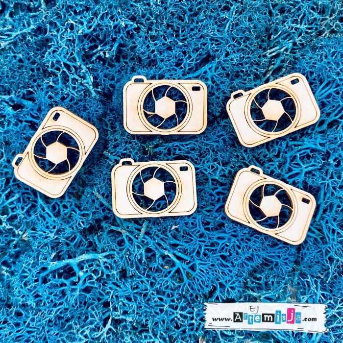 Tekturka: Fotografia 05 - Małe aparaty + grafiki na odwrocie etykiety