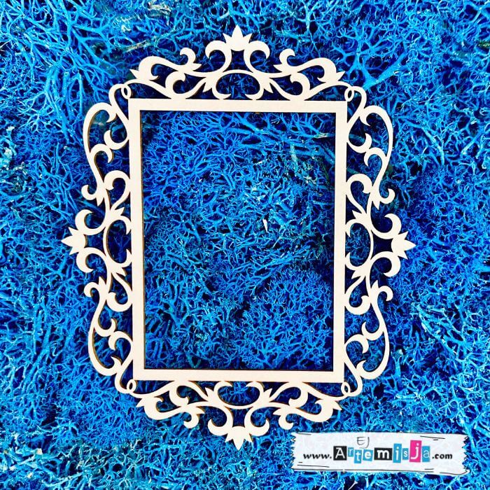 Tekturka: Ramka 04 - Vintage + grafiki na odwrocie etykiety