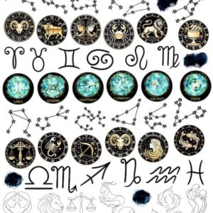 Arkusz dodatków do wycinania - Symbole 02 - Znaki zodiaku
