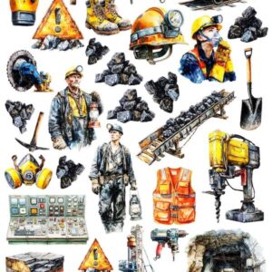 Arkusz dodatków do wycinania - Zawody 19 - Górnik / Górniczka