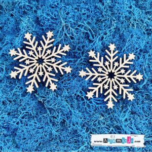 Tekturka: Boże Narodzenie 01 - Śnieżynka - 2 szt.