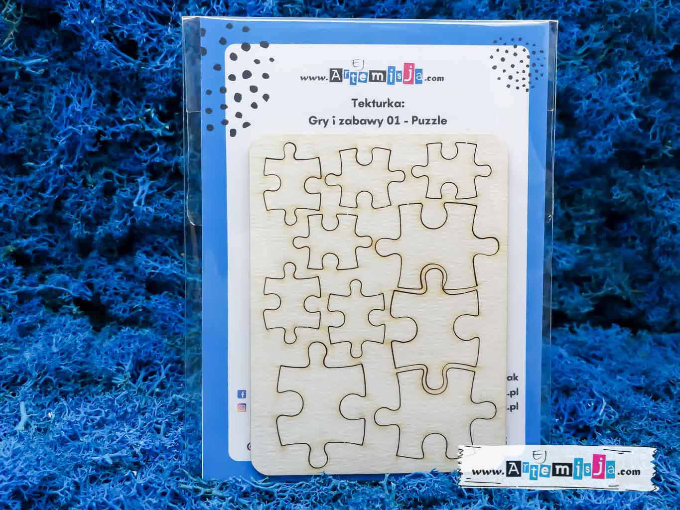 Tekturka: Gry i zabawy 01 - Puzzle + grafiki na odwrocie etykiety - obrazek 2