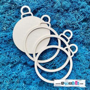 Tekturka: Shaker 04 - Bombka + grafiki na odwrocie etykiety