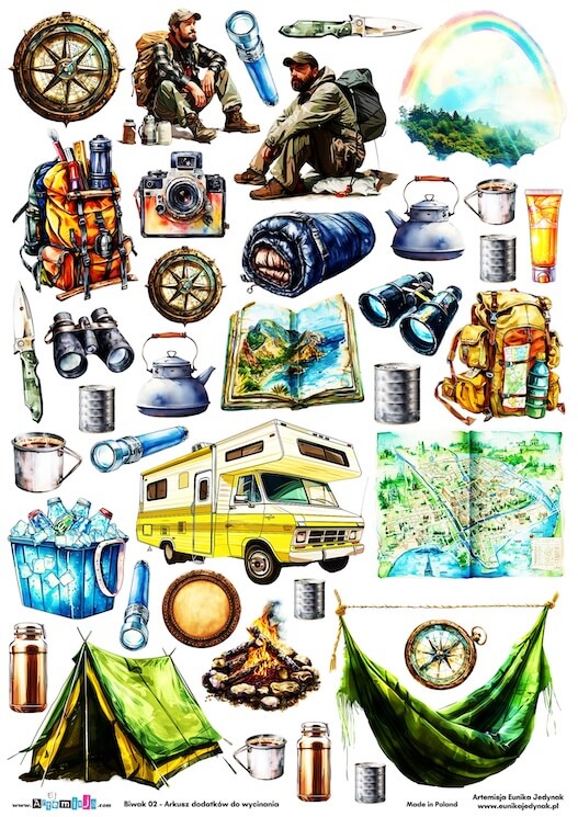 Arkusz dodatków do wycinania - Biwak 02