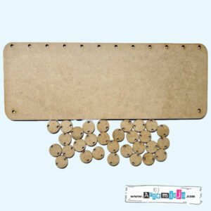 Baza do zdobienia HDF – Kalendarz na urodziny bliskich z kółkami