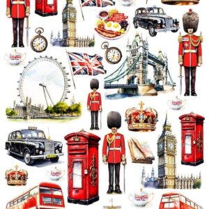 Arkusz dodatków do wycinania - Miejsca 05 - Londyn
