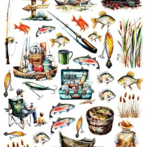 Arkusz dodatków do wycinania - Zawody / Hobby 05 - Rybołówstwo