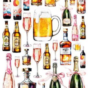 Arkusz dodatków do wycinania - Alkohole 03