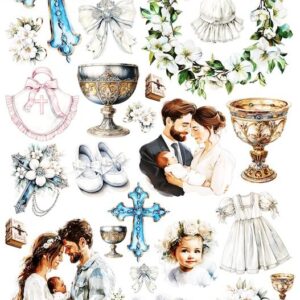 Arkusz dodatków do wycinania - Chrzest 02