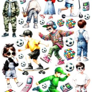 Arkusz dodatków do wycinania - Młodzież 07