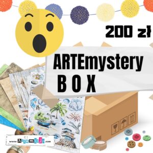 ARTEmystery BOX - zestaw różnorodnych produktów do scrapbookingu 200 zł - NOWOŚĆ!!!