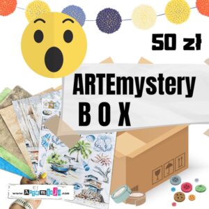 ARTEmystery BOX - zestaw różnorodnych produktów do scrapbookingu 50 zł - NOWOŚĆ!!!