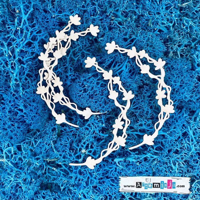 Tekturka: Gałązki 31 + grafiki na odwrocie etykiety