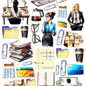 Arkusz dodatków do wycinania - Zawody 04 - Księgowość, kadry, płace