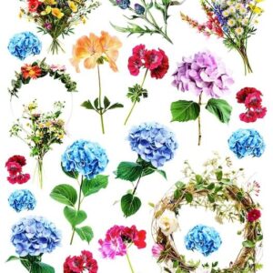 Arkusz dodatków do wycinania - Kwiaty 22