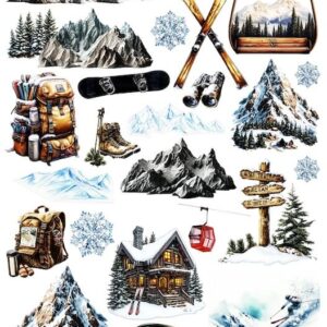 Arkusz dodatków do wycinania - Góry 02