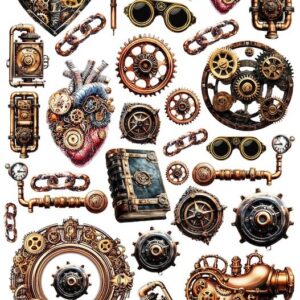 Arkusz dodatków do wycinania - Steampunk 08