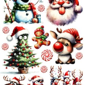 Arkusz dodatków do wycinania - Boże Narodzenie 34