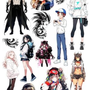 Arkusz dodatków do wycinania - Różne 11 - Anime