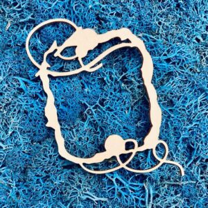 Tekturka: Ramka 07 - Vintage + grafiki na odwrocie etykiety