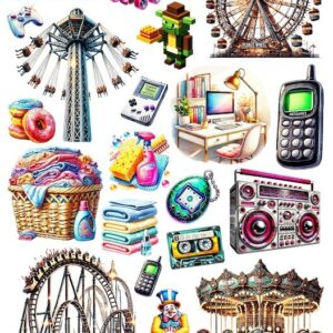 Arkusz dodatków do wycinania - Różne 12 - Rozrywka