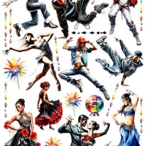 Arkusz dodatków do wycinania - Zawody / Hobby 10 - Taniec