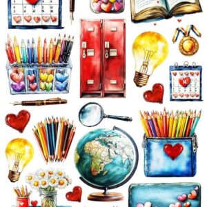 Arkusz dodatków do wycinania - Szkoła 12