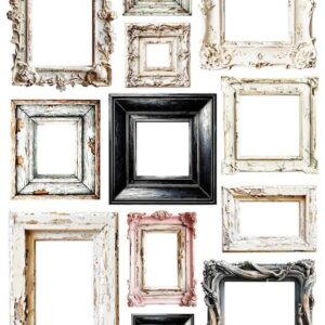 Arkusz dodatków do wycinania - Ramki 06 - Shabby Chic