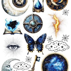 Arkusz dodatków do wycinania - Symbole 01 - Niebiańskie