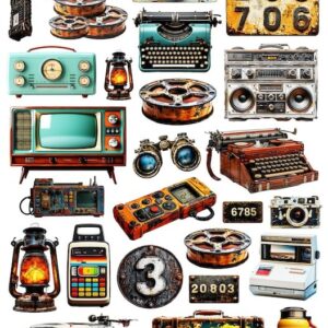 Arkusz dodatków do wycinania - Vintage 02