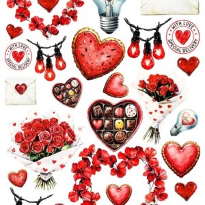 Arkusz dodatków do wycinania - Walentynki 11