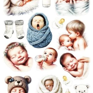 Arkusz dodatków do wycinania - Narodziny dziecka 04