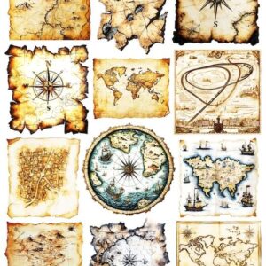 Arkusz dodatków do wycinania - Podróże 10 - Mapy