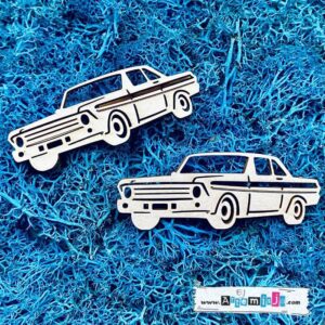 Tekturka: Samochód klasyczny - 2 szt.