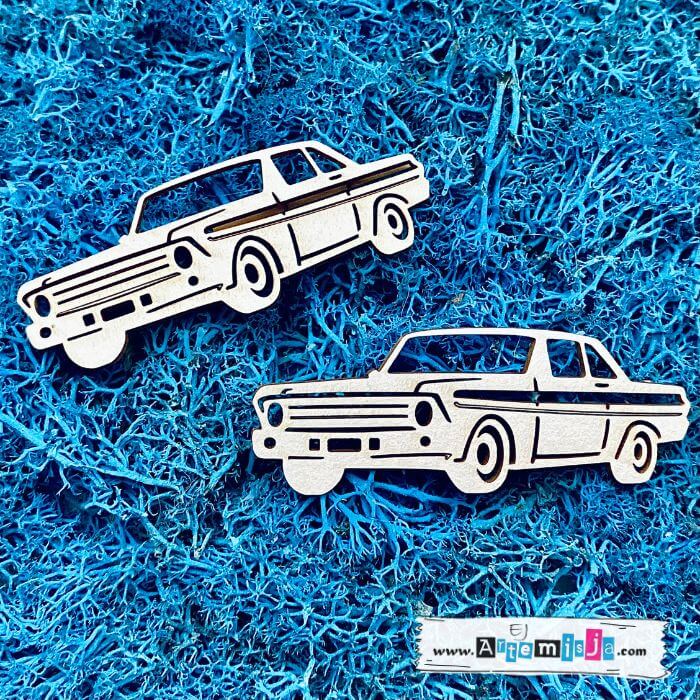 Tekturka: Samochód klasyczny - 2 szt.