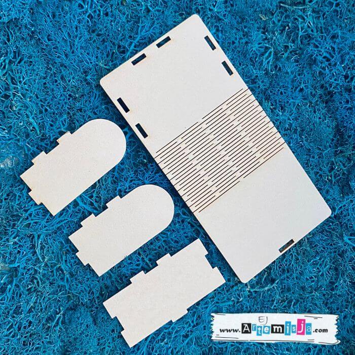 Tekturka: Zestaw do exploding boxa 06 - Książka lub Kuferek 3D - obrazek 2