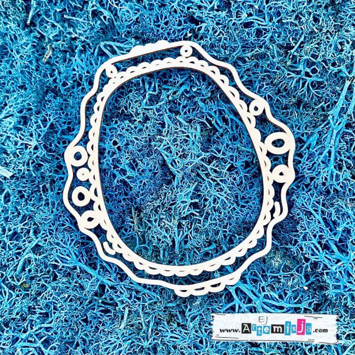 Tekturka: Ramka 05a - Rysowana OWALNA