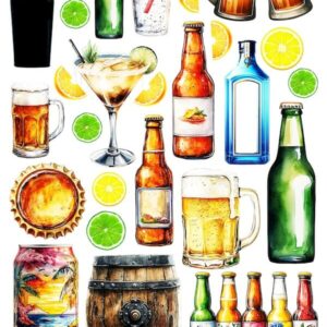 Arkusz dodatków do wycinania - Alkohole 04