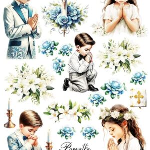 Arkusz dodatków do wycinania - Komunia 06