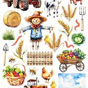 Arkusz dodatków do wycinania - Na farmie 03