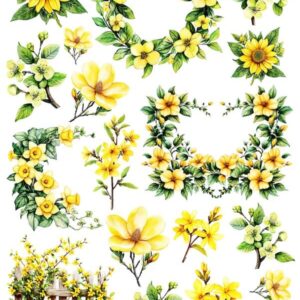 Arkusz dodatków do wycinania - Wiosennie 04