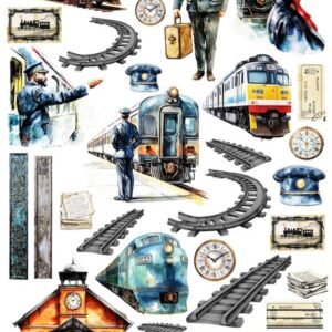 Arkusz dodatków do wycinania - Zawody 14 - Maszynista / Kolejarz