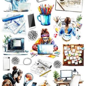 Arkusz dodatków do wycinania - Zawody 12 - Projektant / Projektantka