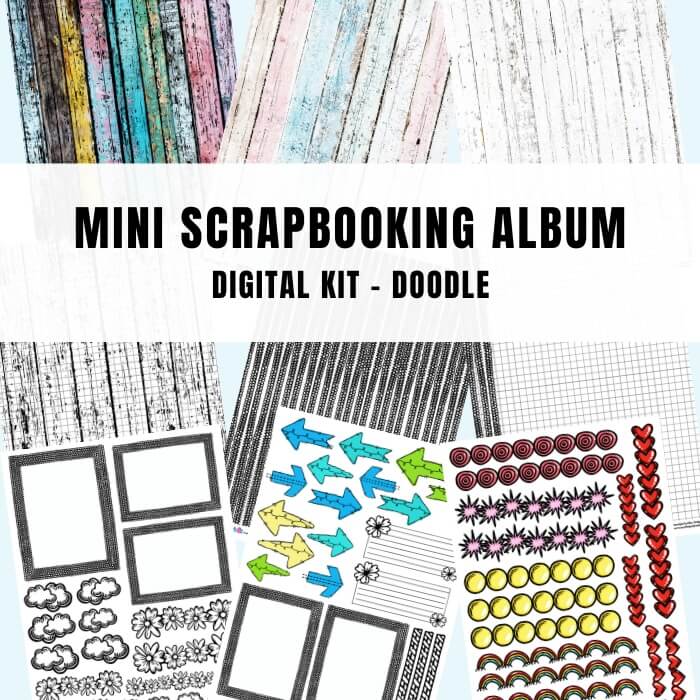 ARTEMISJA Mini album DIGITAL starter kit - DOODLE