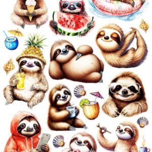 Arkusz dodatków do wycinania - Lato 06 - Leniwe wakacje