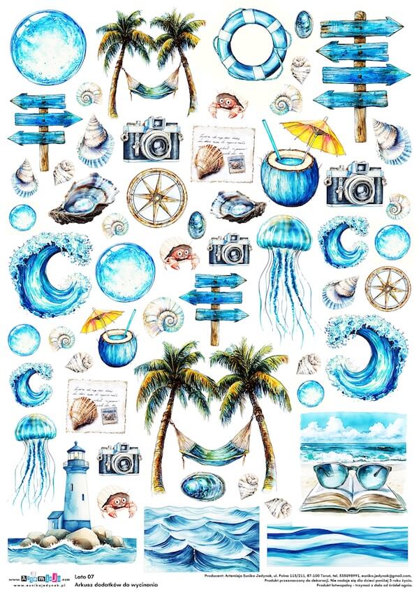 Arkusz dodatków do wycinania - Lato 07