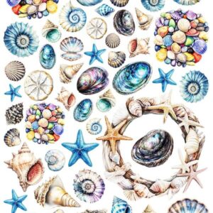 Arkusz dodatków do wycinania - Muszelki 01