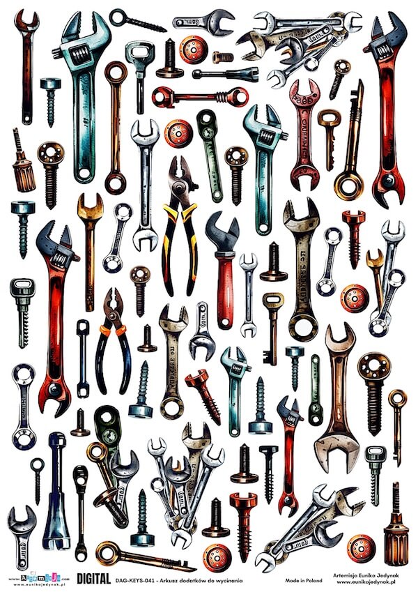 Klucze DAG-KEYS-041 - Arkusz grafik cyfrowy