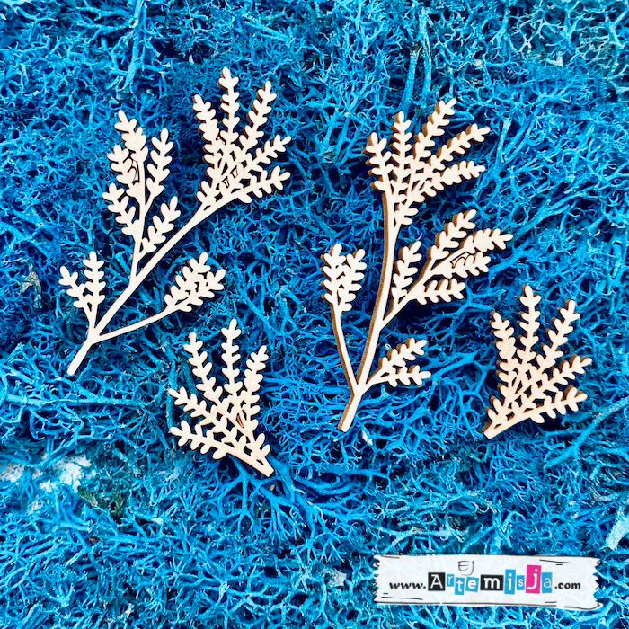 Tekturka: Gałązki 35 - 4 szt.